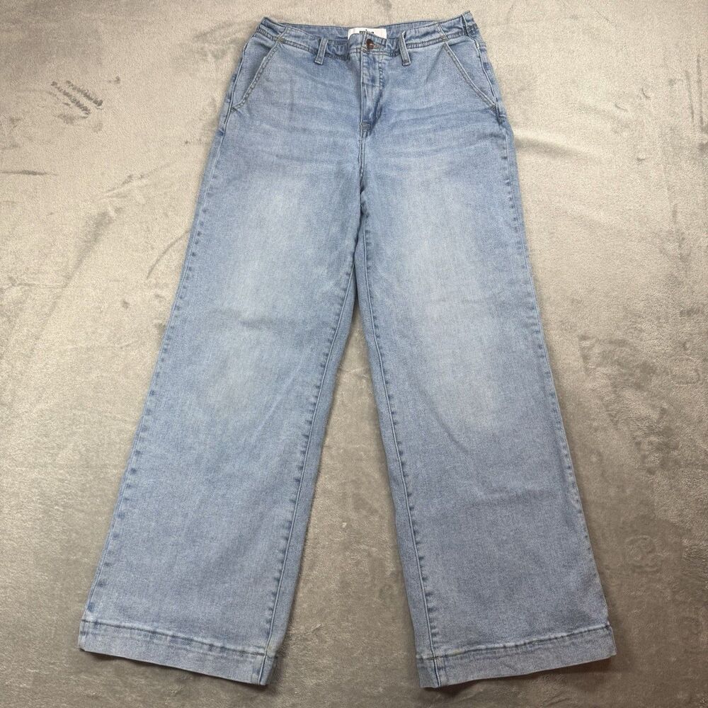 Mica Los Angeles Jeans Women's 30 Blue Cotton Wide Leg High Rise MDP-W3008